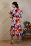 Sunset Bloom Midi Dress