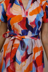 Sunset Bloom Midi Dress