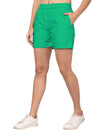 Sneha Khan x Hapfab- Blue Green Colourblock Shirt Shorts Co-ord Set