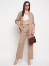 Light brown Linen Shirt Pant Set