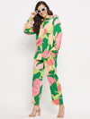 Multicolour Abstract Printed Shirt Pant Set