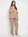 Light brown Linen Shirt Pant Set