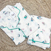 White Skates Printed Nightsuit for Kids