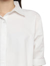 White textured kaftan shirt pant set