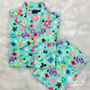 Green Floral Printed Nightsuit