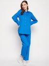 Blue Shirt Pant Co-ord Set