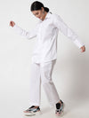 White Shirt Pant Co-ord Set