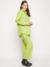 Lime Green Shirt Pant Co-ord Set