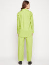 Lime Green Shirt Pant Co-ord Set