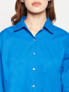 Blue Shirt Pant Co-ord Set