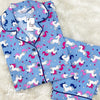 Blue Unicorn Printed Nightsuit