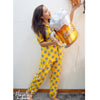 Yellow Don’T Panic Printed Nightsuit