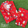 Red Unicorn Printed Nightsuit